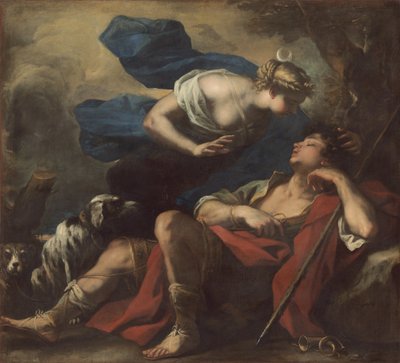 Diana y Endimión, c.1675-80 de Luca Giordano